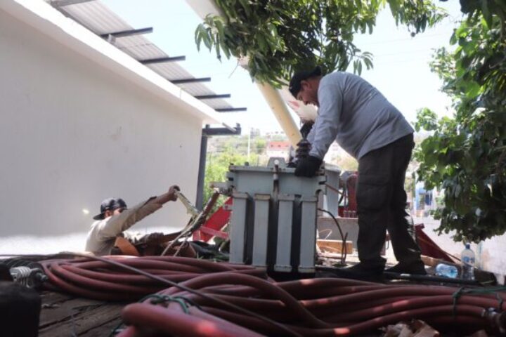 Se restableció el suministro de agua en colonias al norte de la ciudad, luego de la reparación que se realizó en base de rebombeo: OOMSAPAS La Paz